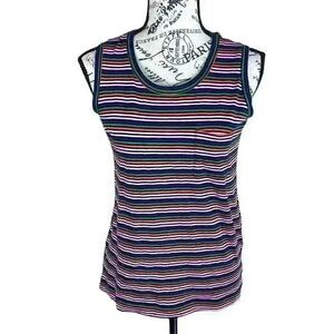 Madewell stripes SCOOP NECK tank top